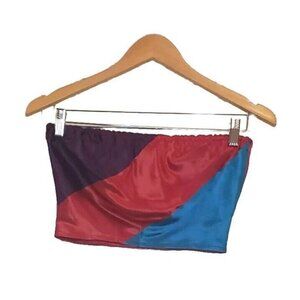 The Strawberry Plant by Dorothy Schoelen Bandeau Top Colorblock Women’s 7/8 VTG